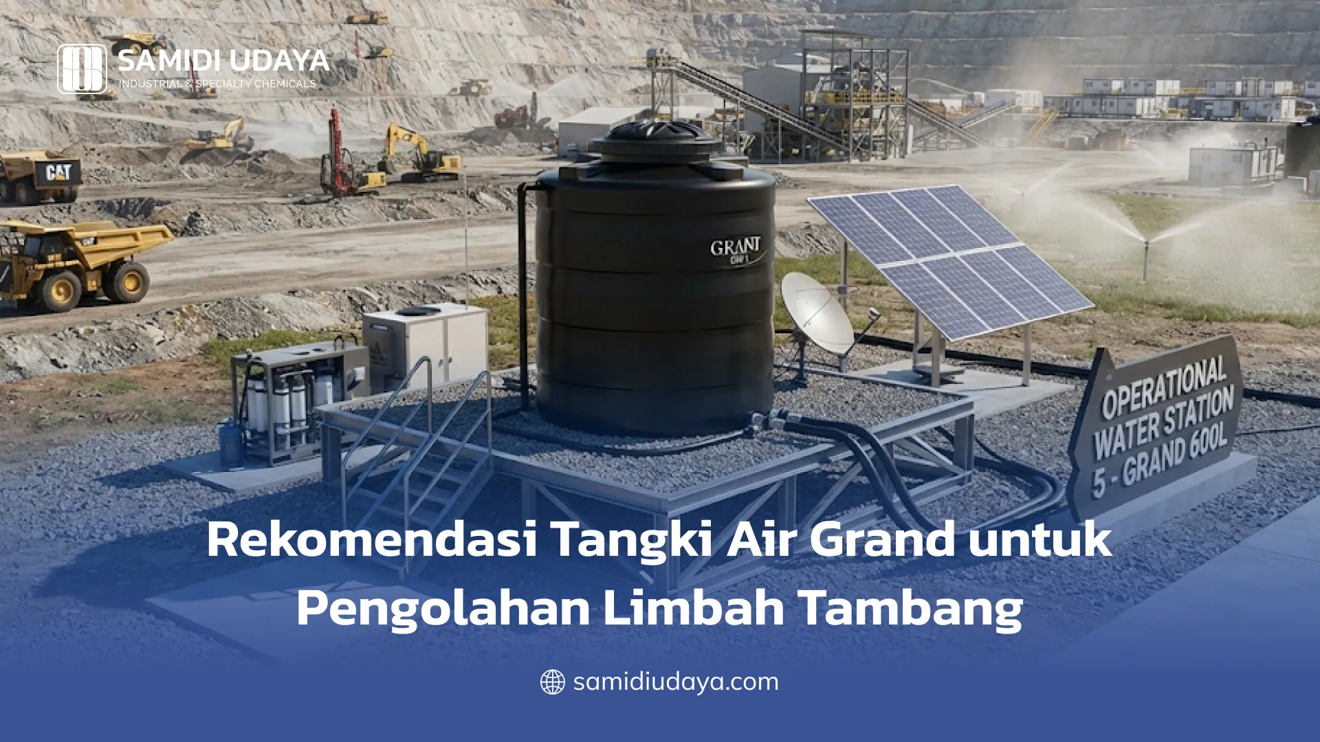 Rekomendasi Tangki Air Grand untuk Pengolahan Limbah Tambang
